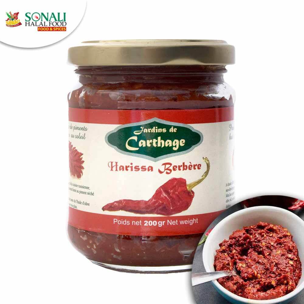Aštri čili pasta Harissa Berbere 200 g