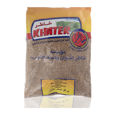 KHATER rudos bulguro kruopos (didelės) 1000 g
