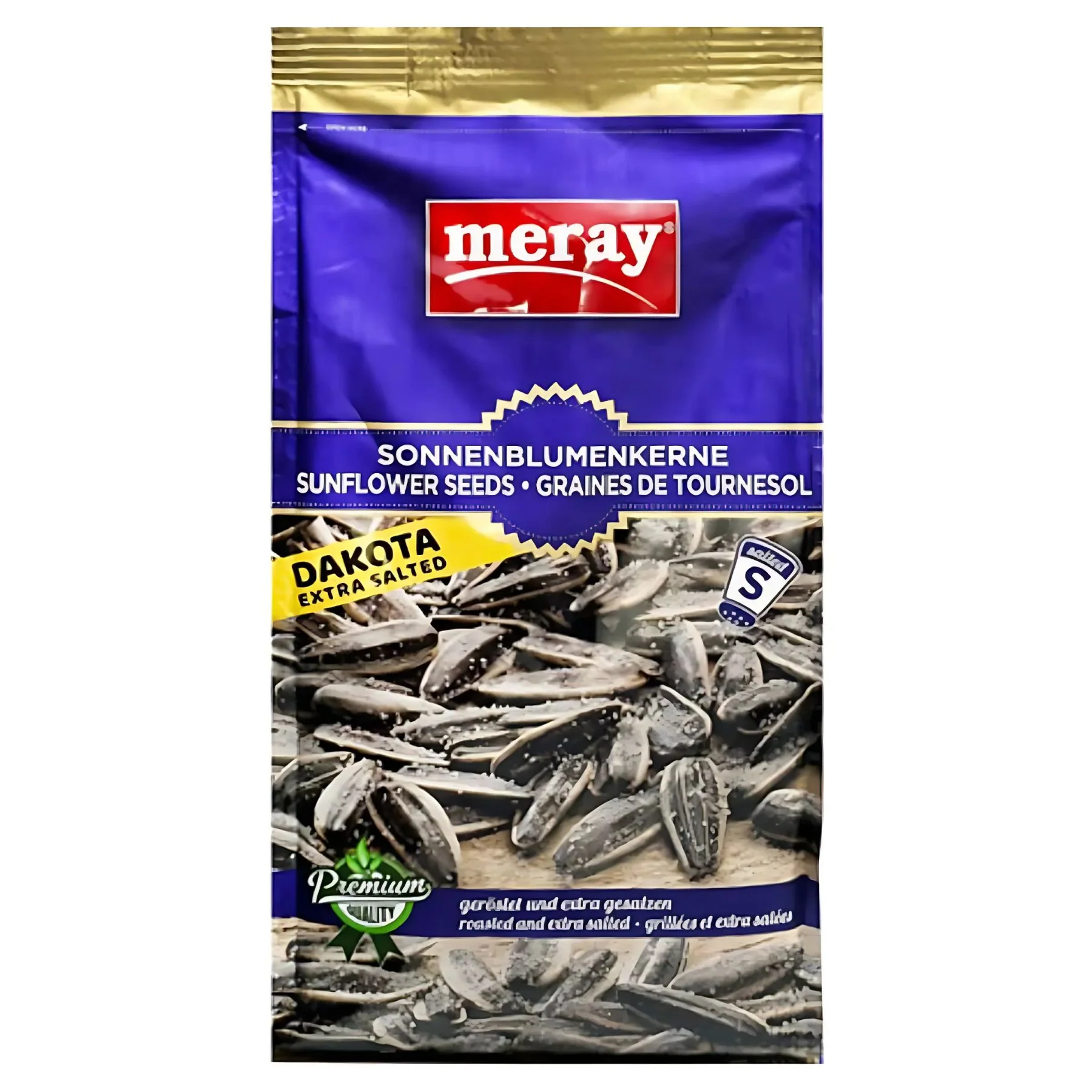 Kepintos saulėgražų sėklos su druska Meray 250 g
