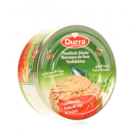 Konservuotas tunas sojos padaže su aštria paprika Durra 112 g